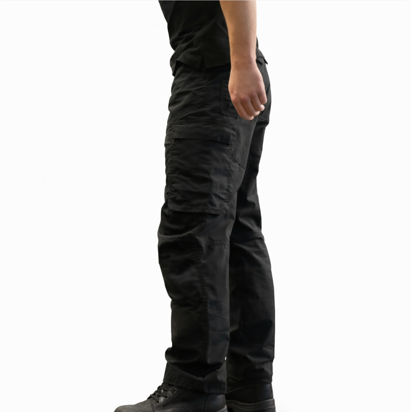 Robuuste Werkbroek met Stretch & Gereedschapszakken – Zwart